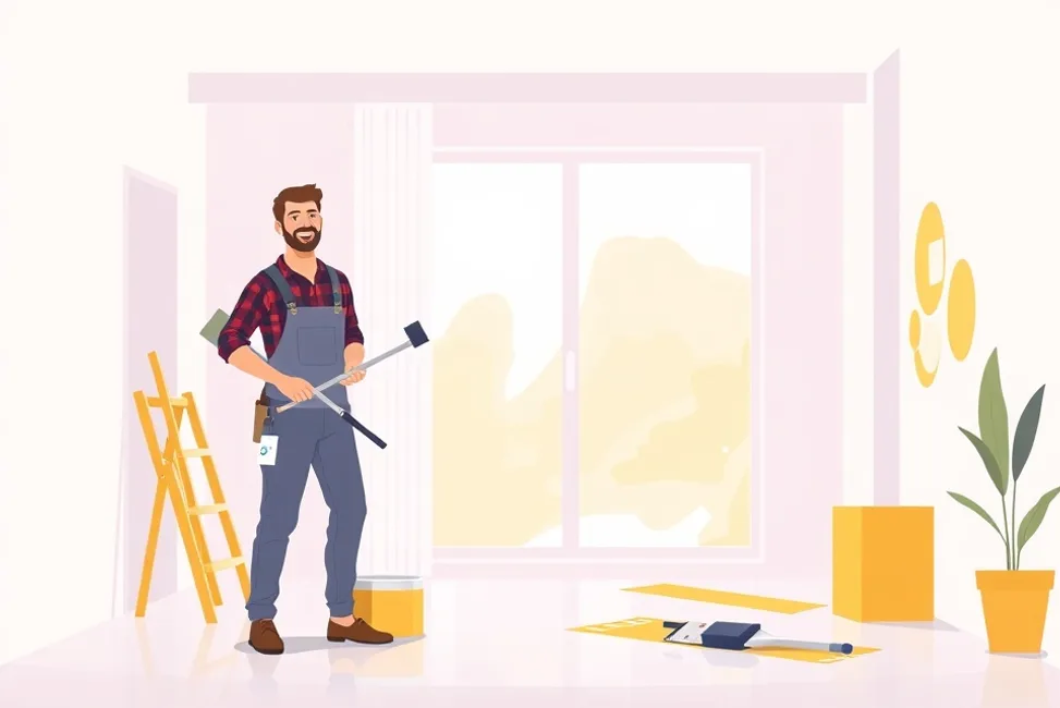 Intérieur rénové après travaux de peinture à Villeneuve-Saint-Georges